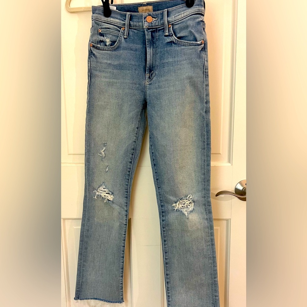 Mother Straight Leg The Ankle Snipet Jean Size 24